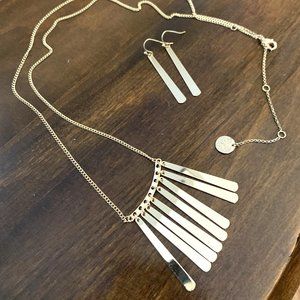 NEW mintMONGOOSE  SET Necklace & Earring (Gold-Tone)